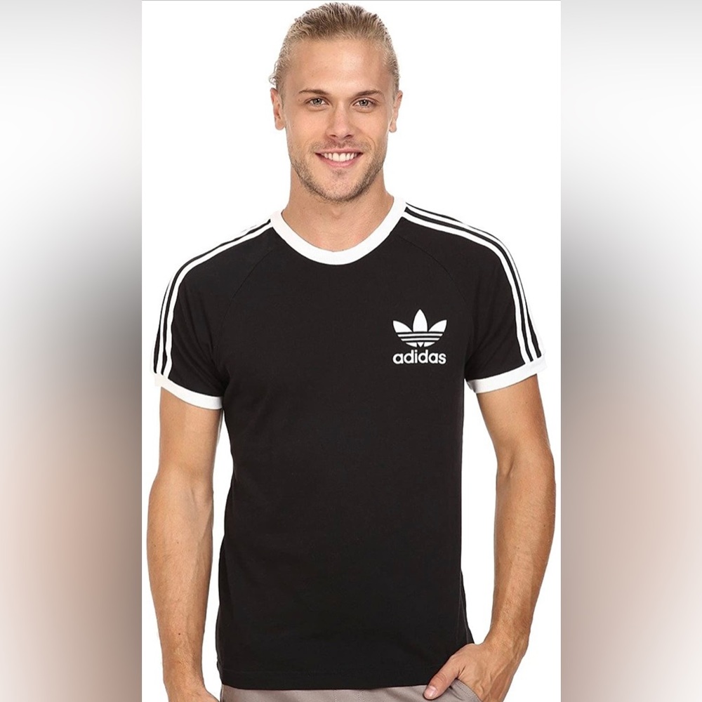 Adidas California Striped Tshirt (M)